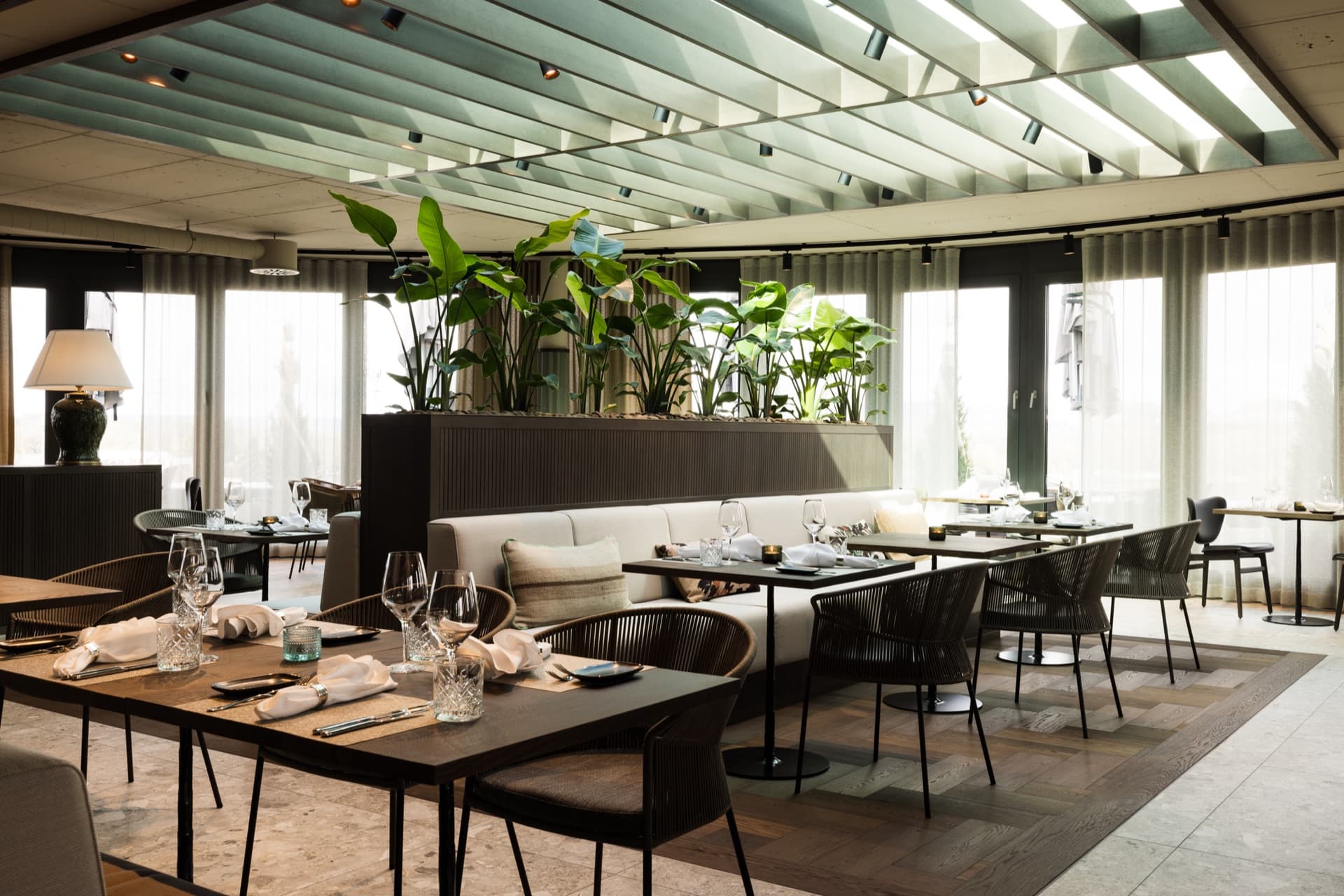 Modernes Ambiente mit Live-Cooking